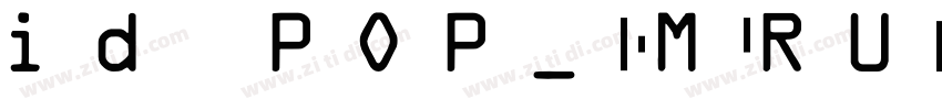 id POP_FTMARU字体转换